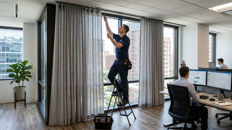 curtain design for office windows