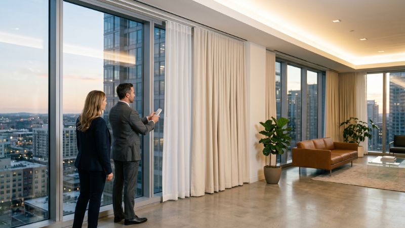 curtains for sliding glass door with blinds