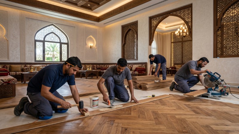 installing wood floors on stairs